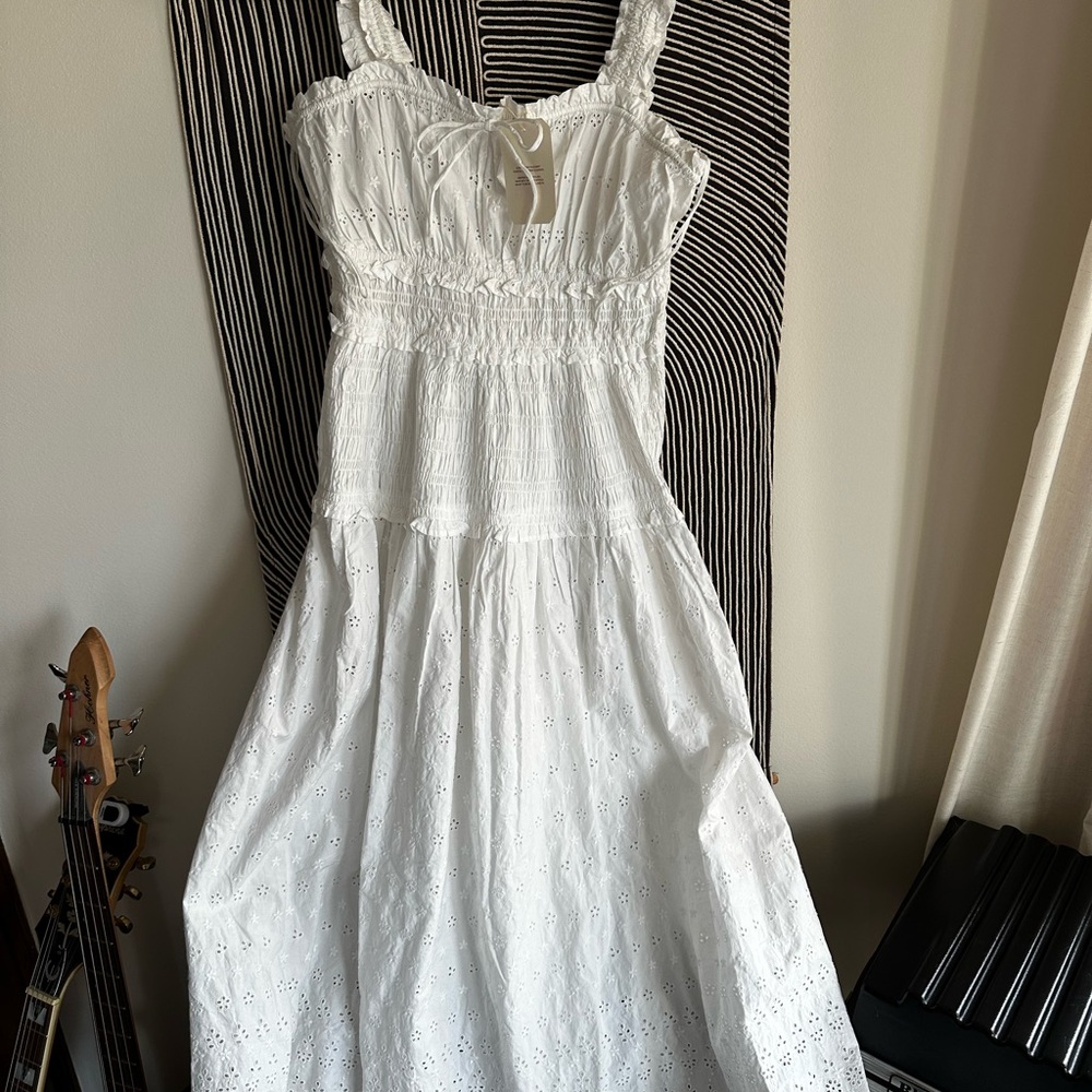 Gap X Doen Eyelet Midi Dress NWT